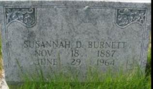  Susannah Demoris <I>Dickerson</I> Burnett