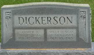  Millie S. <I>Duncan</I> Dickerson