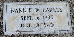 Nannie W. Earles