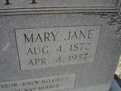  Mary Jane <I>Burke</I> Poff