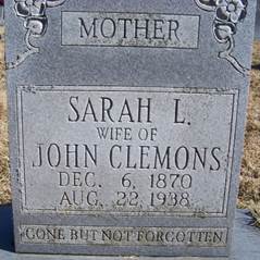 Sarah L. <i>Gathricole</i> Clemmons