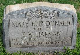 Mary Elizabeth <i>Donald</i> Harman