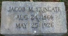 Jacob M Hungate (headstone)