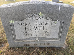  Nora Elizabeth <I>Knowles</I> Howell