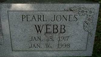  Pearl <I>Jones</I> Webb