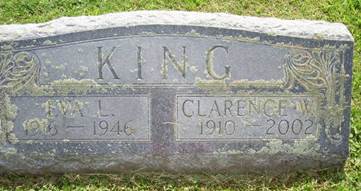 Clarence & Eva King Headstone