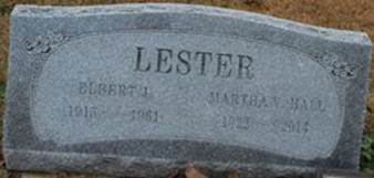  Elbert J Lester Jr.