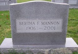 Bertha F Mannon