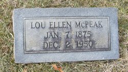  Lou Ellen <I>Moles</I> McPeak