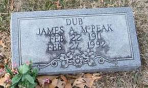  James A. Dub McPeak