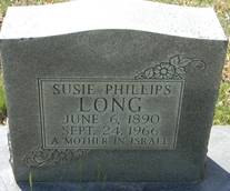 Susanna E Susie or Susan <i>Phillips</i> Long