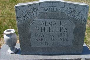 Dicie Alma <i>Hollandsworth</i> Phillips