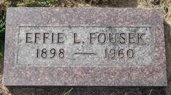  Effie L <I>Proffit</I> Fousek