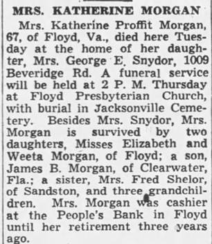 Obituary for KATHERINE MORGAN Morgan (Aged 67) - 
