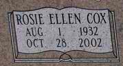  Rosie Ellen <I>Cox</I> Quesenberry