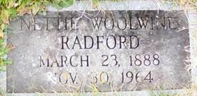 Nettie Catherine <i>Woolwine</i> Radford