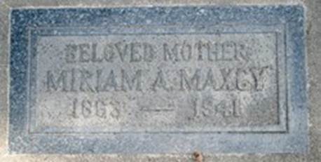 Miriam Arabelle Reed Maxcy  1863-1941