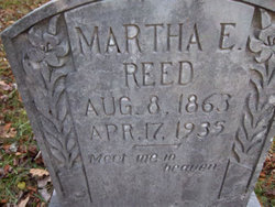 Martha E <i>Booth</i> Reed