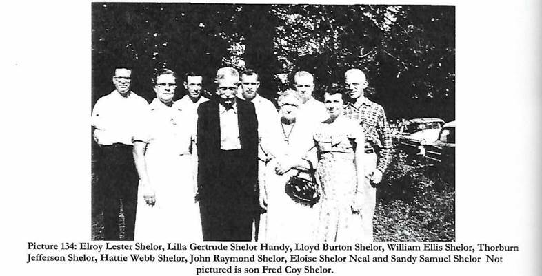 William Ellis "Ellis" & Hattie Mae (Webb) Shelor Family