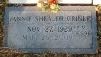 Fannie Irene <i>Shealor</i> Criner