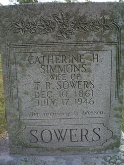 Catherine H <i>Simmons</i> Sowers