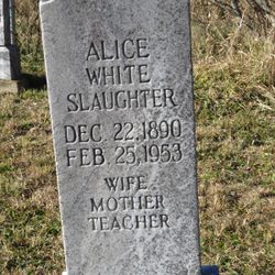  Alice Virginia <I>White</I> Slaughter