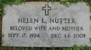  Helen L <I>Slusher</I> Nutter
