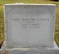 Ethel <i>Radford</i> Sowder