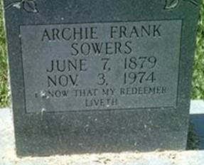  Archie Frank Sowers