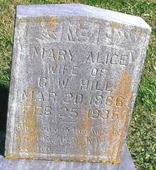 Mary Alice <i>Spangler</i> Hill