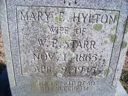  Mary Elizabeth <I>Hylton</I> Starr