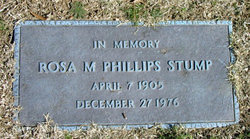  Rosa M <I>Phillips</I> Stump