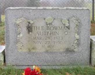  Ruth Emezetta <I>Bowman</I> Sutphin
