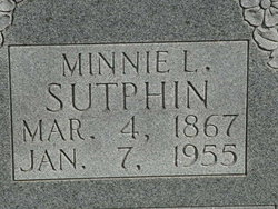  Minnie Lee <I>Russell</I> Sutphin