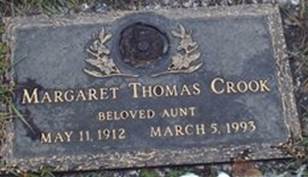  Margaret <I>Thomas</I> Crook