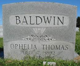 Ophelia <i>Thomas</i> Baldwin