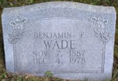 Benjamin F Wade