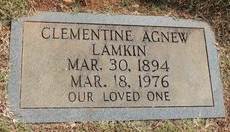  Clementine Agnew Tiney <I>Thomas</I> Lamkin