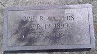 Opie B Walters