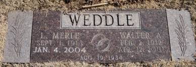 Walter A Weddle