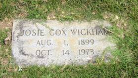 Josie <i>Cox</i> Wickham