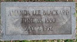 Amanda Lee <i>Yeattes</i> Blackard