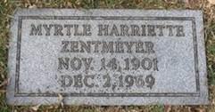 Myrtle Harriet Zentmeyer