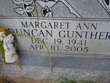 Margaret Ann <I>Duncan</I> Gunther