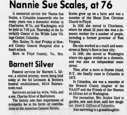 Obituary for Nannie Sue Scales (Aged 76) - 