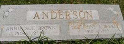 Annie Sue <I>Anderson</I> Brown 