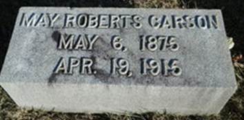 Virginia May <I>Roberts</I> Carson 