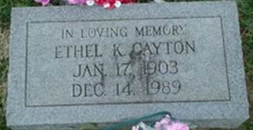Ethel Lee <I>Kesterson</I> Cayton 
