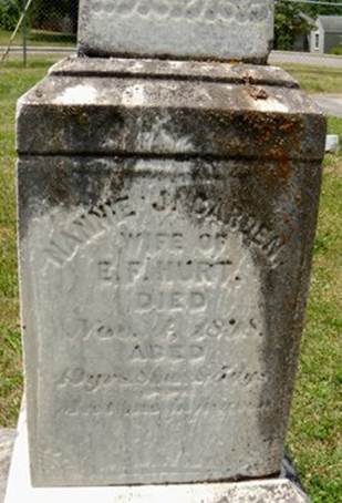 Nancy J �Nannie� <I>Carden</I> Hurt 