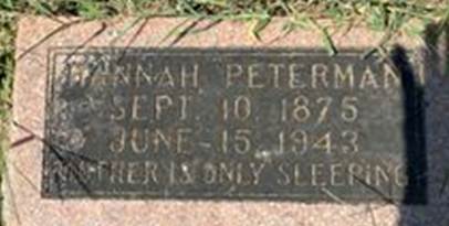 Hannah Jane <I>Stump</I> Peterman 